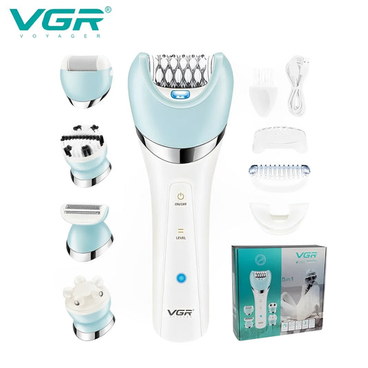 VGR V-703 Rechargeable Epilator – Premium Hair Removal Technology for Flawless, Silky Skin